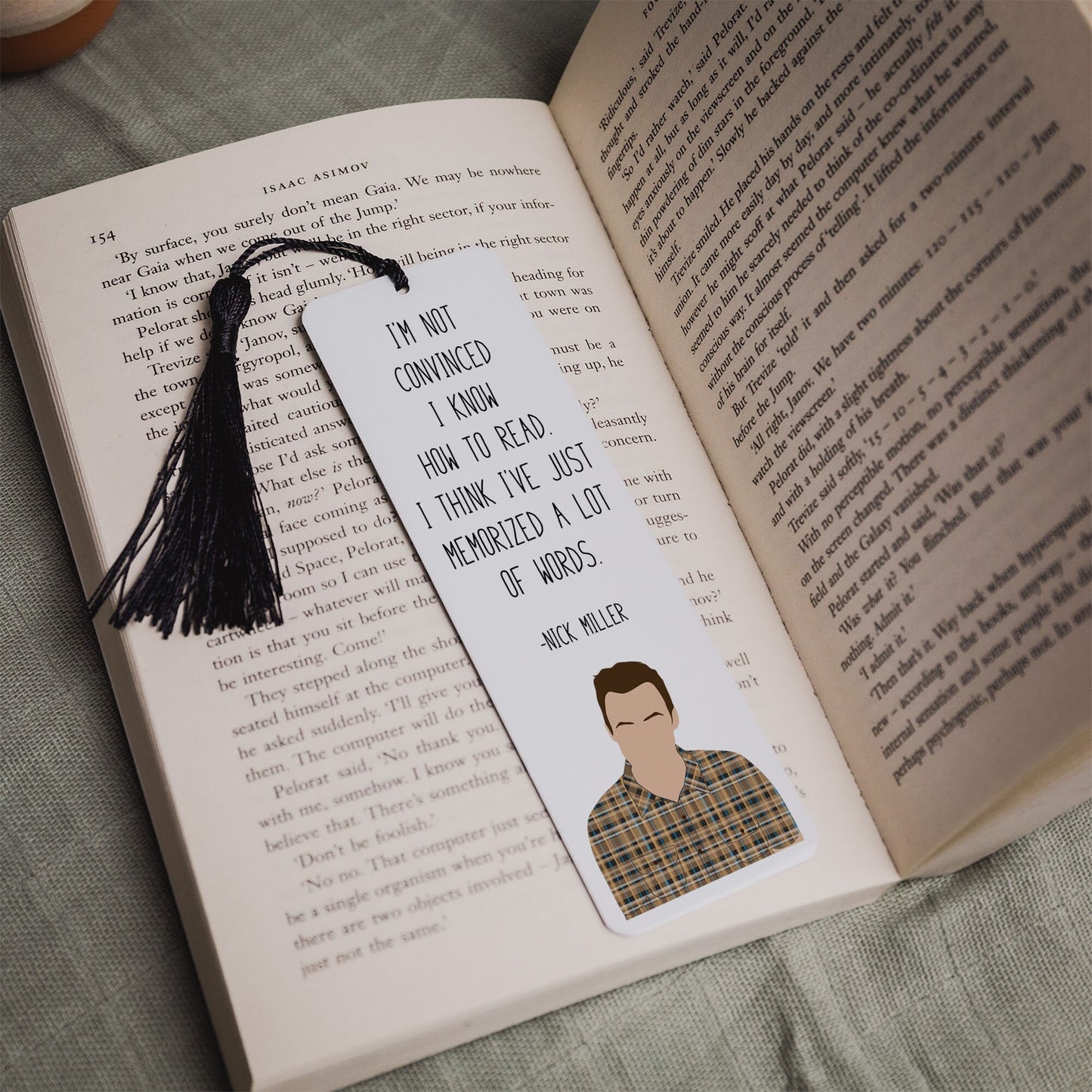 Nick Miller " How to Read " Quote Bookmark | New Girl Gifts