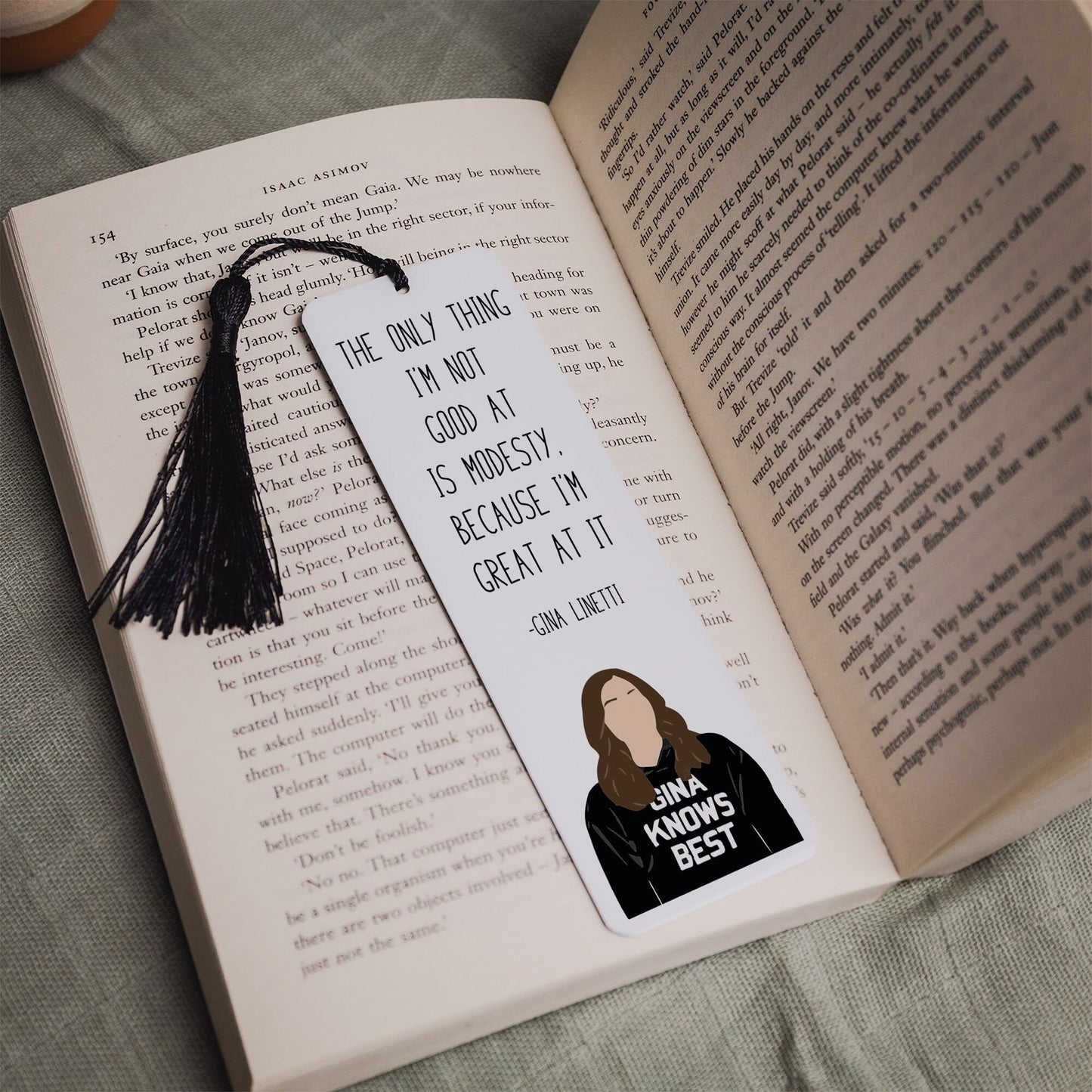 Gina Linetti " Modesty " Quote Bookmark | Brooklyn Nine Nine Gifts
