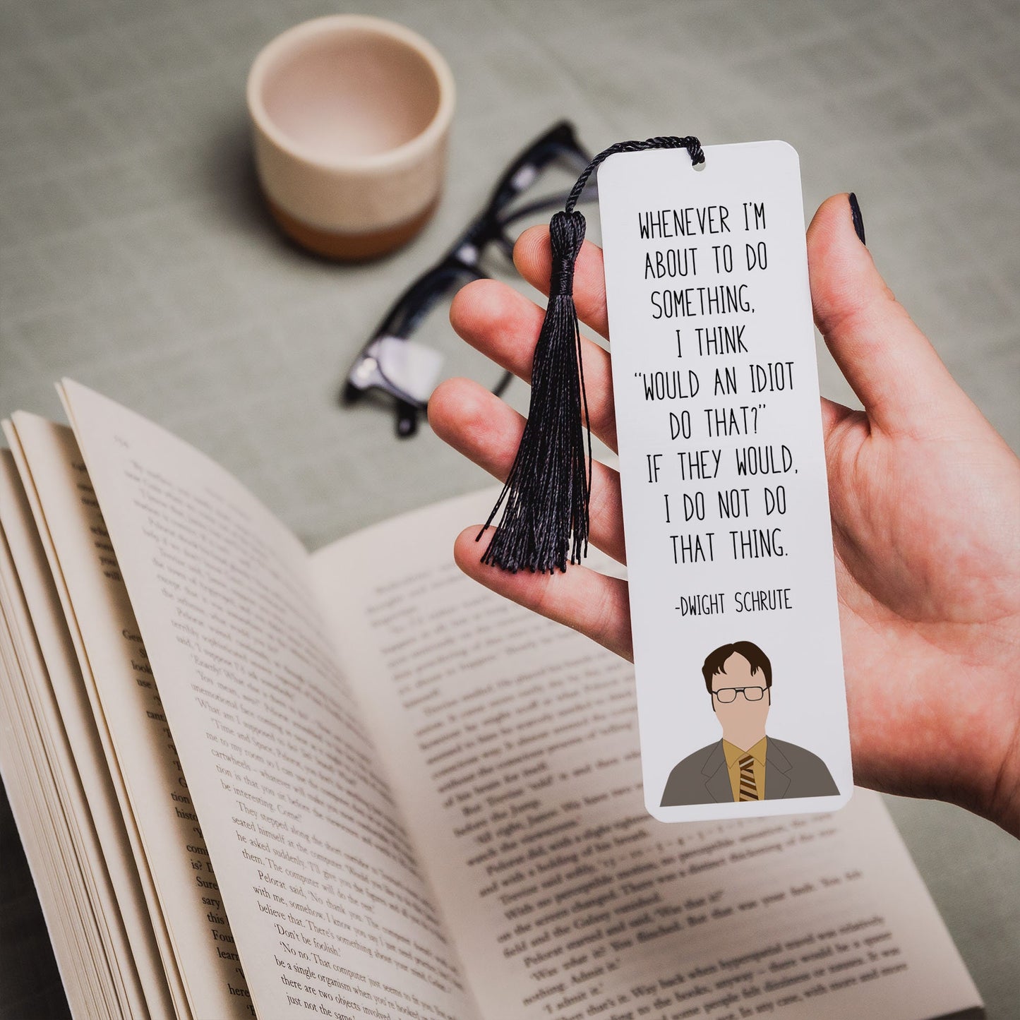 Dwight Schrute " Do Something " Quote Bookmark " | The Office Gifts