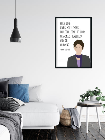 Jean Ralphio " Lemons " Quote Print | Parks and Recreation Prints