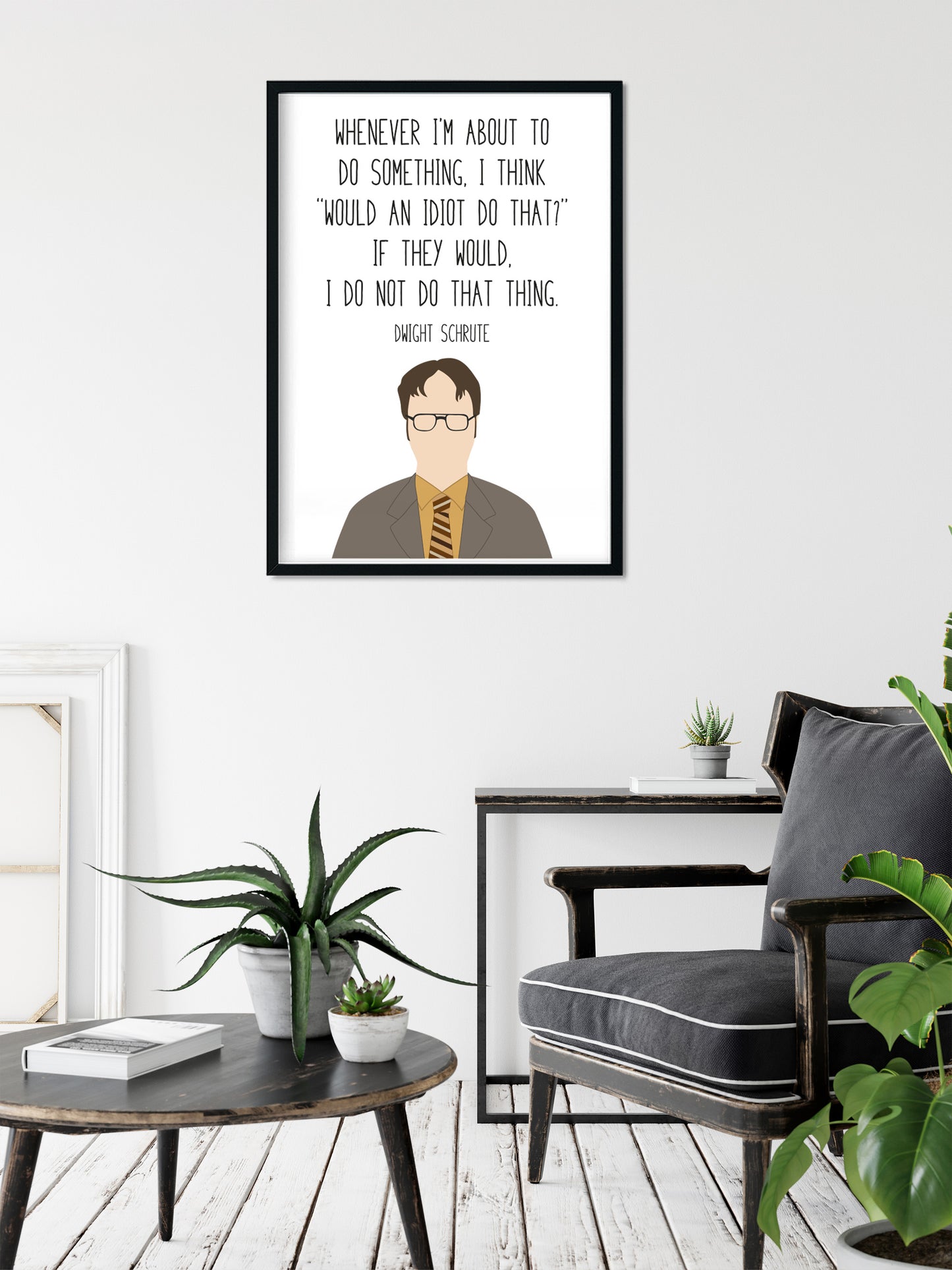 Dwight Schrute " Do Something " Quote Print | The Office Prints
