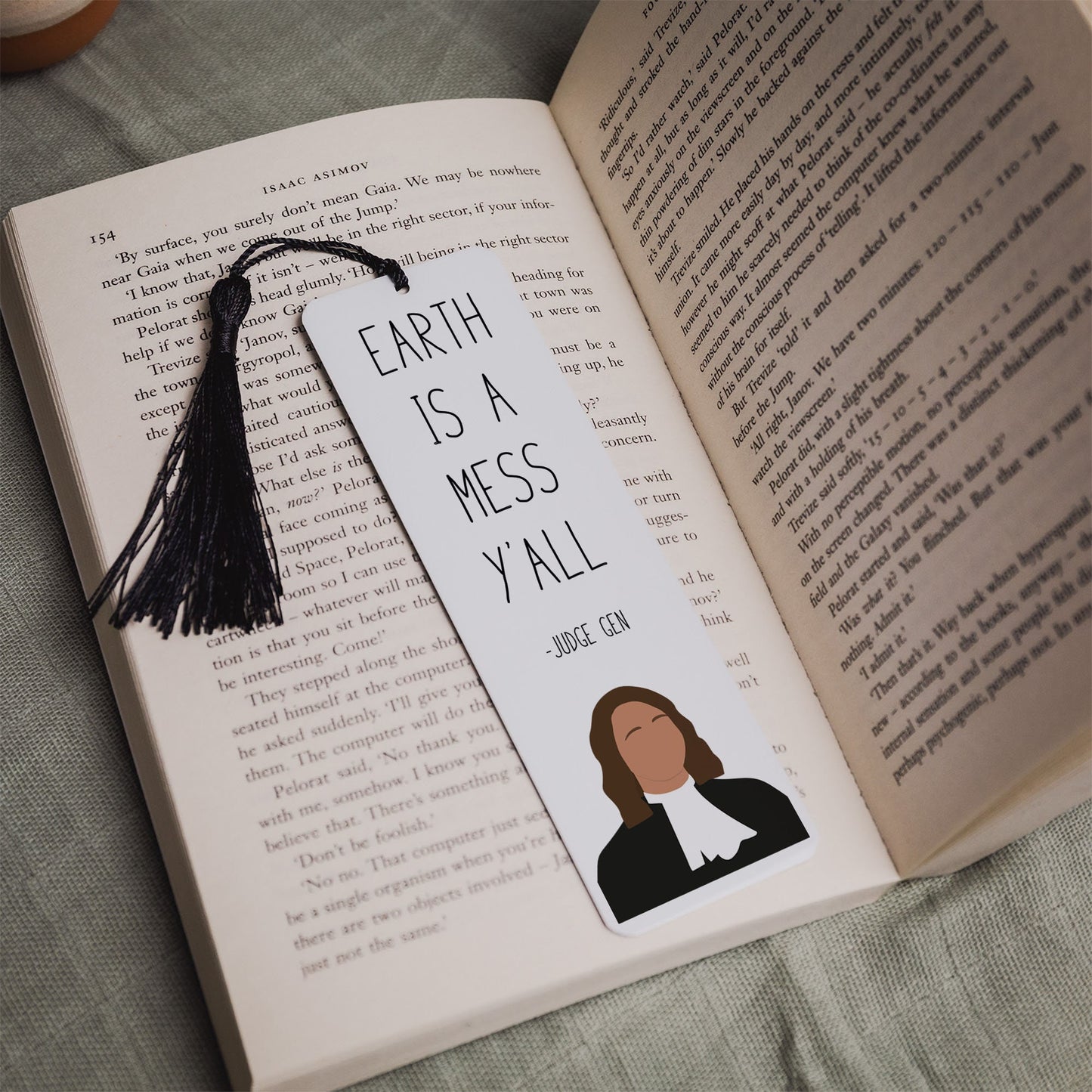 Judge Gen "Earth is a Mess Y'all " Quote Bookmark | Good Place Gifts