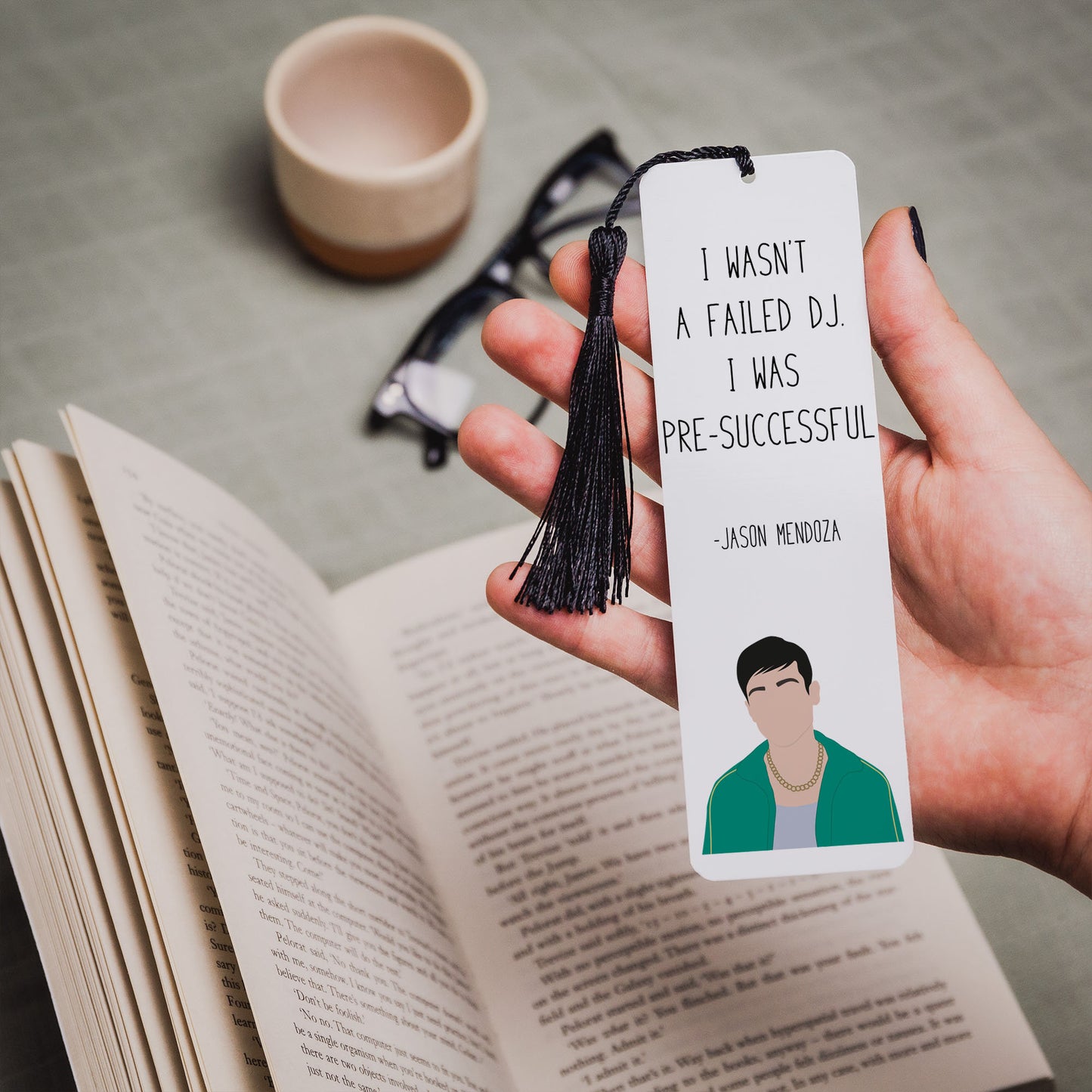 Jason Mendoza "I wasn’t a failed DJ" Quote Bookmark | Good Place Gifts